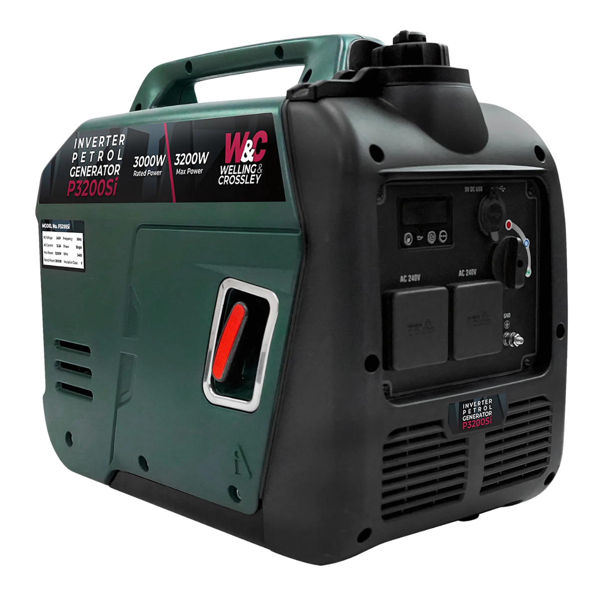 Welling & Crossley 3200W Silent Inverter Generator
