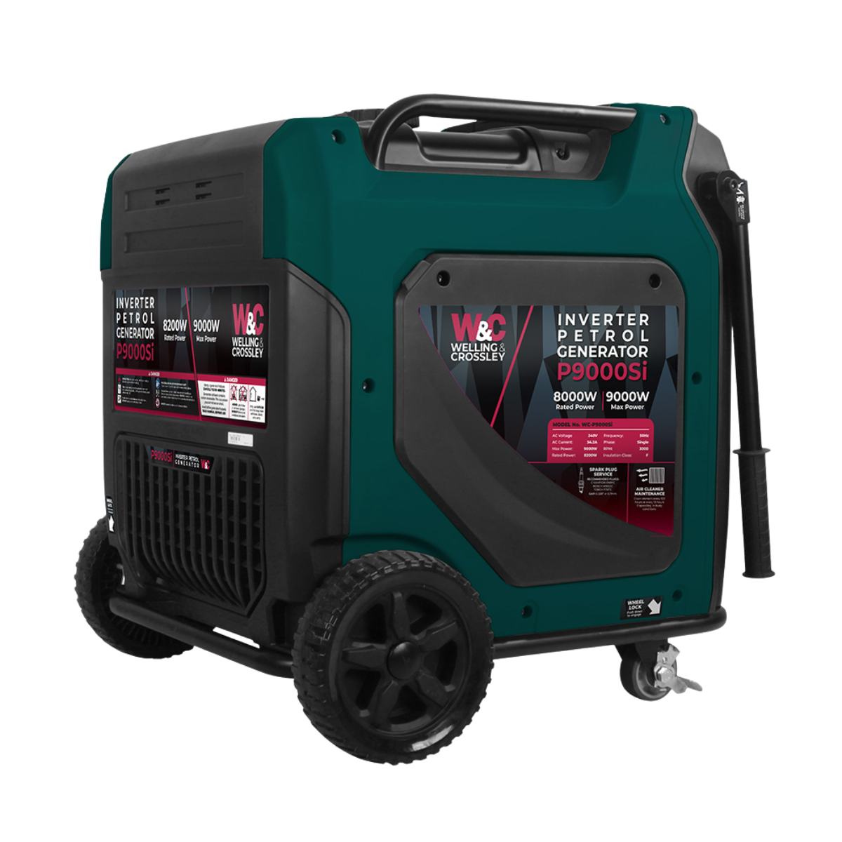 Welling & Crossley 9000W Silent Inverter Generator (Electric Start)