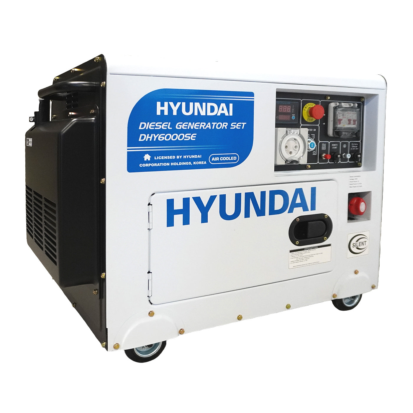 Hyundai 6.5kVA Diesel Generator (Remote Start)
