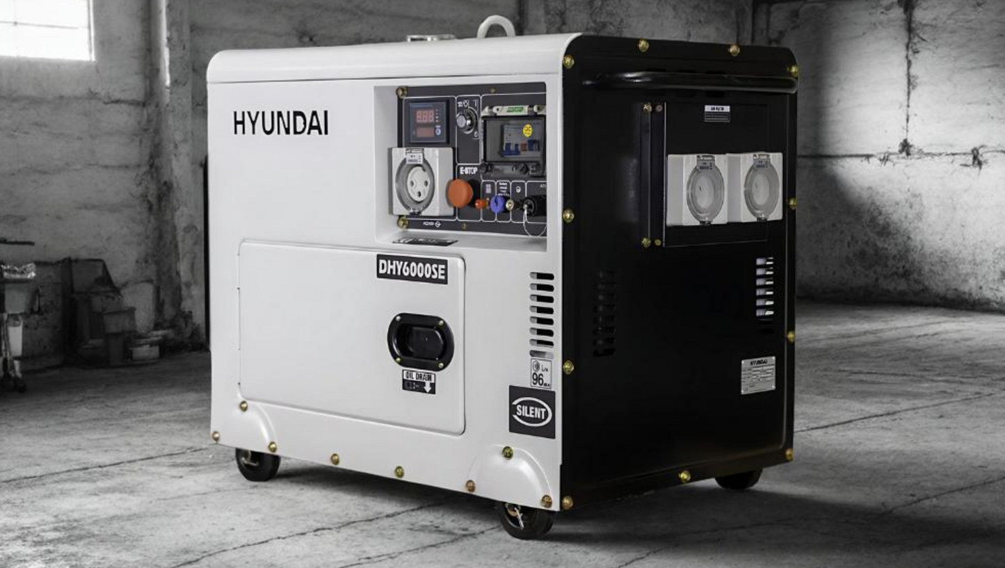 Hyundai 6.5kVA Diesel Generator (Remote Start)