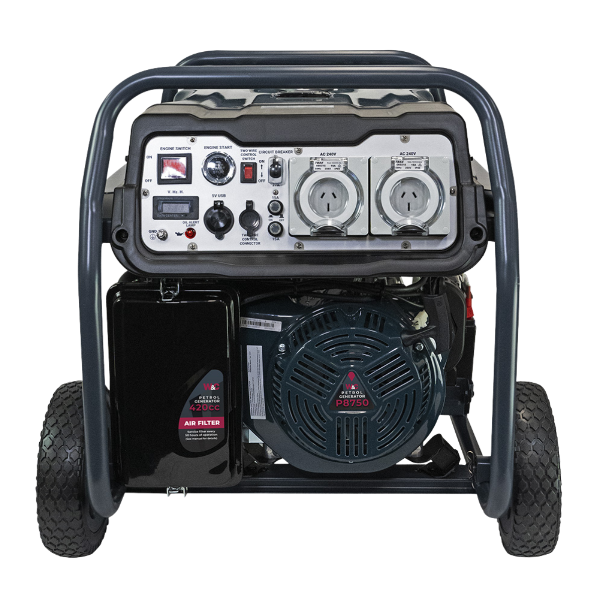 Welling & Crossley 7kVA Generator with E-Start, AVR, Long-Run Tank